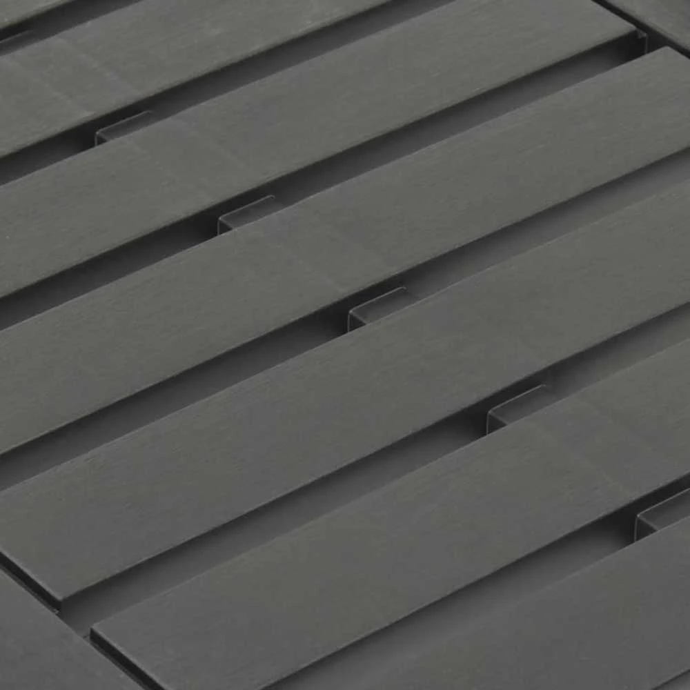 Sodo stalas, antracito spalvos, 78x55x38cm, plastikas