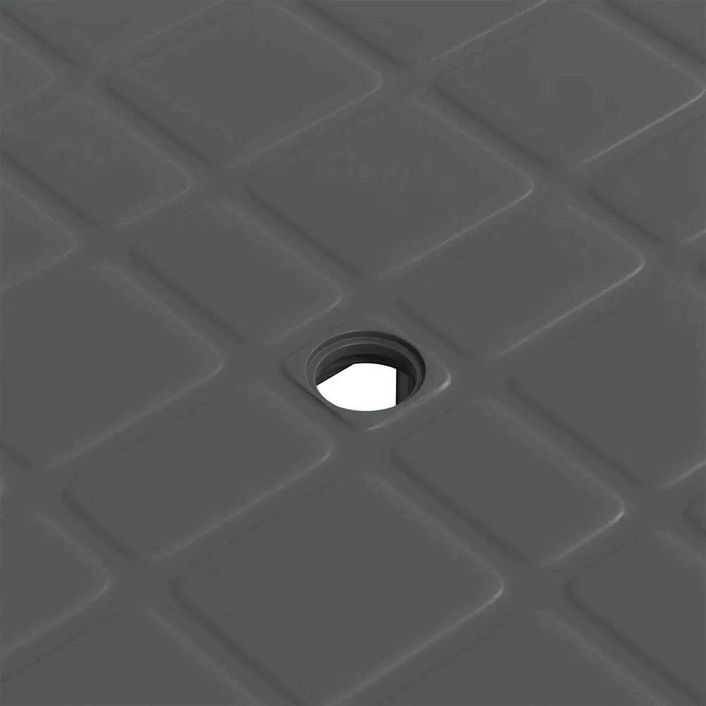 Sodo stalas, antracito spalvos, 80x75x72cm, plastikas