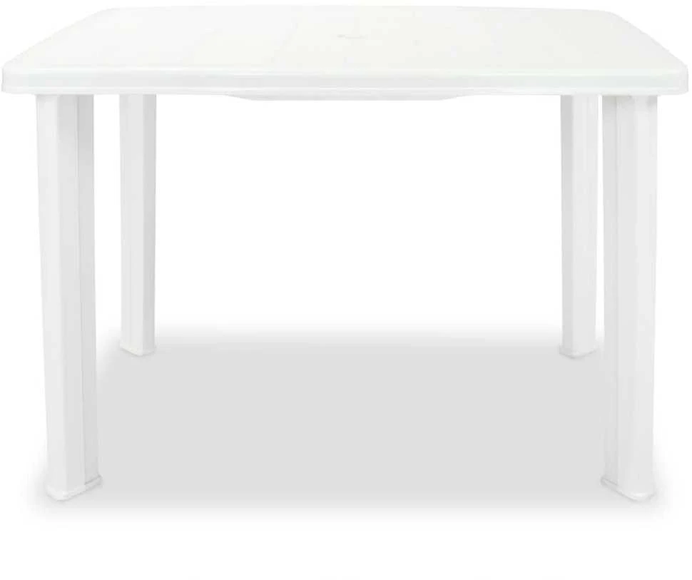 Sodo stalas, baltas, 101x68x72cm, plastikas