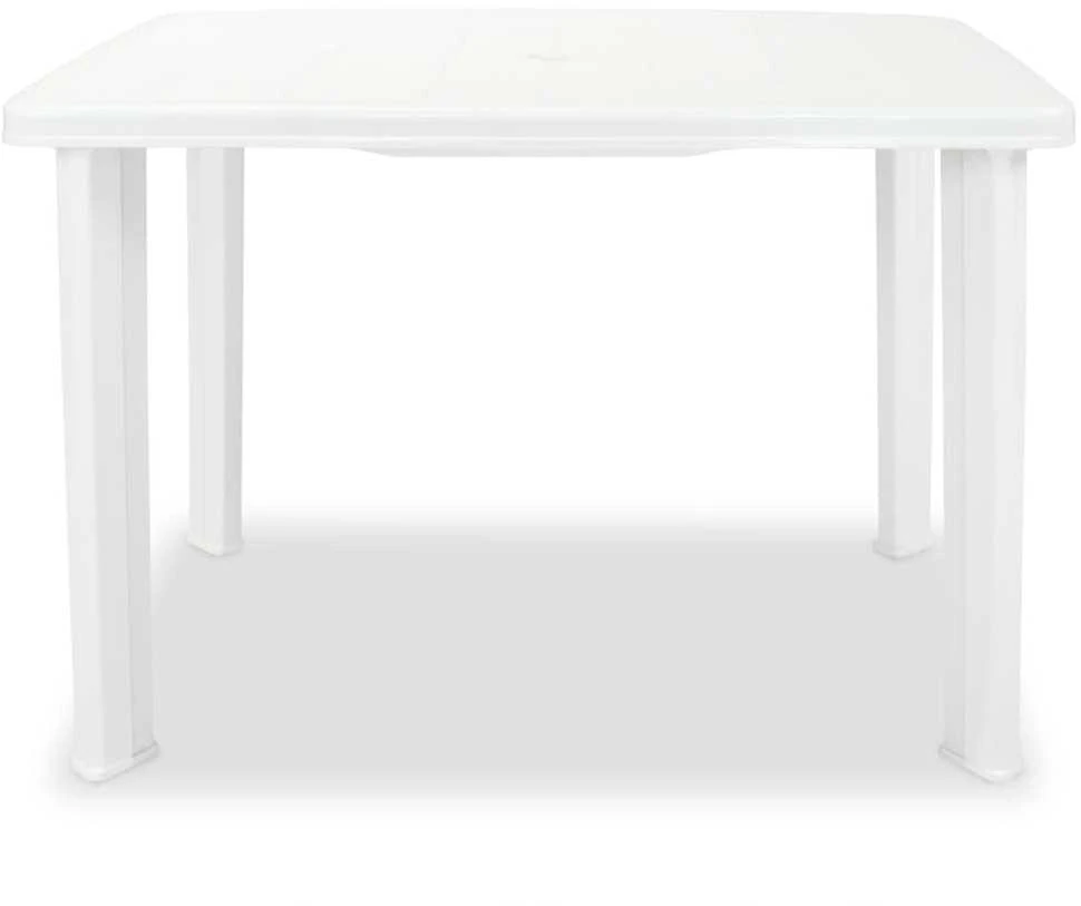 Sodo stalas, baltas, 101x68x72cm, plastikas