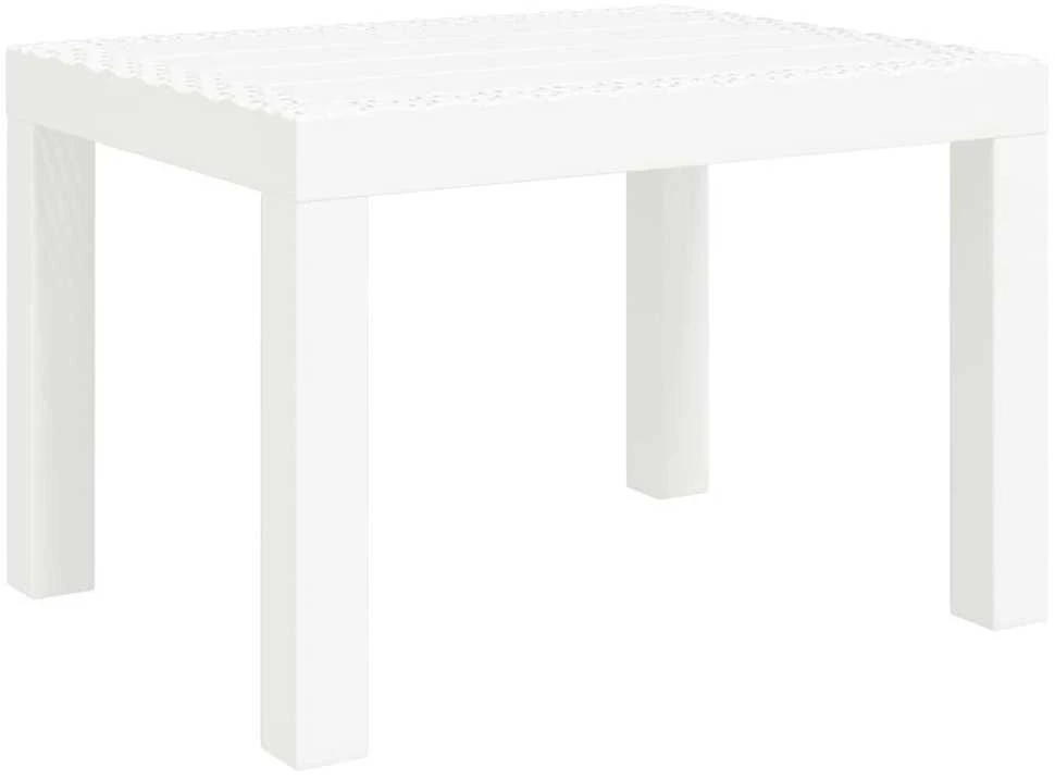 Sodo stalas, baltos spalvos, 59x47x40cm, PP