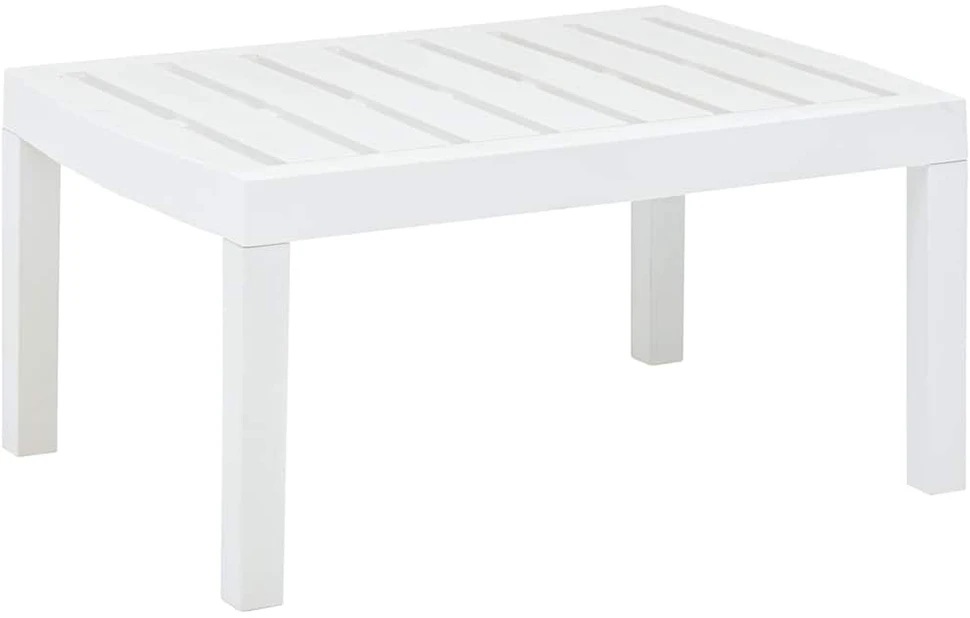 Sodo stalas, baltos spalvos, 78x55x38cm, plastikas
