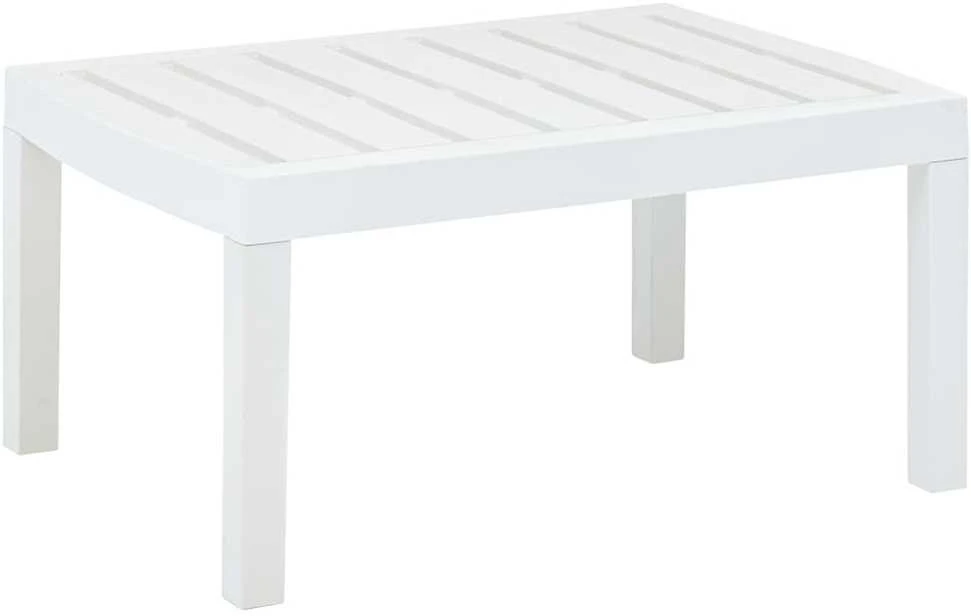 Sodo stalas, baltos spalvos, 78x55x38cm, plastikas