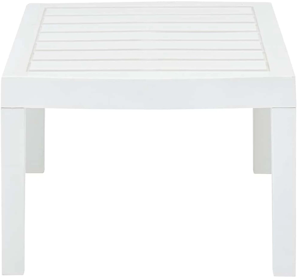 Sodo stalas, baltos spalvos, 78x55x38cm, plastikas