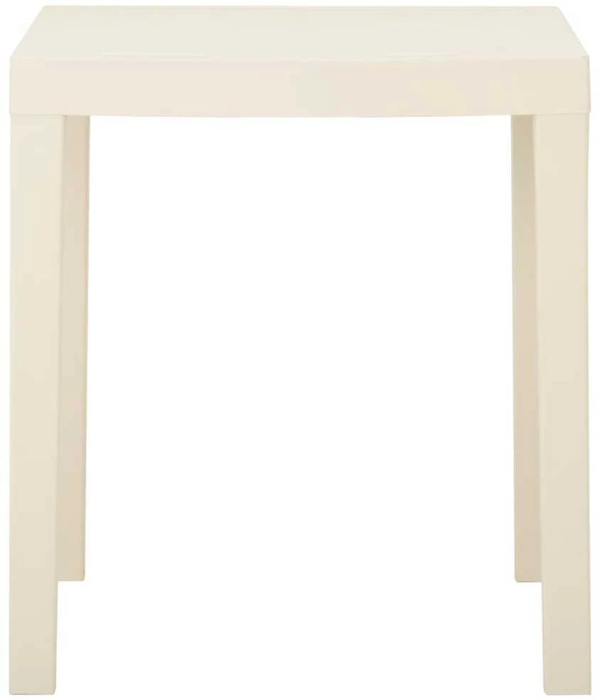 Sodo stalas, baltos spalvos, 79x65x72cm, plastikas