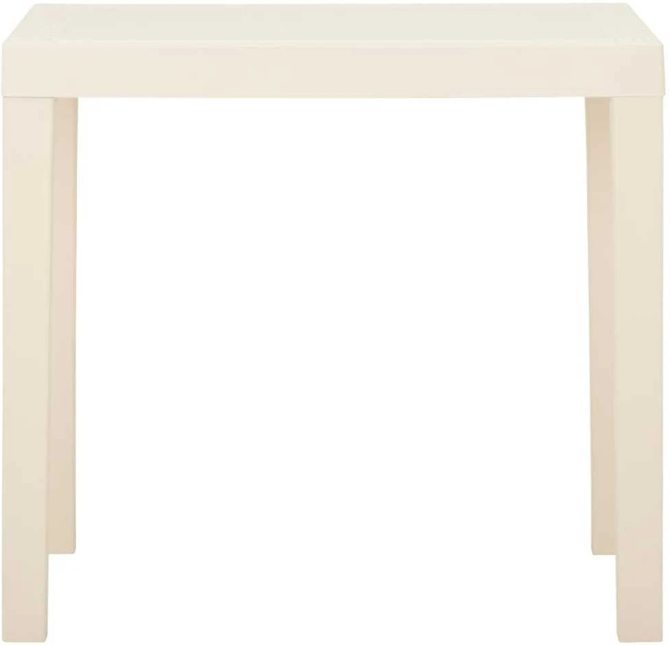 Sodo stalas, baltos spalvos, 79x65x72cm, plastikas