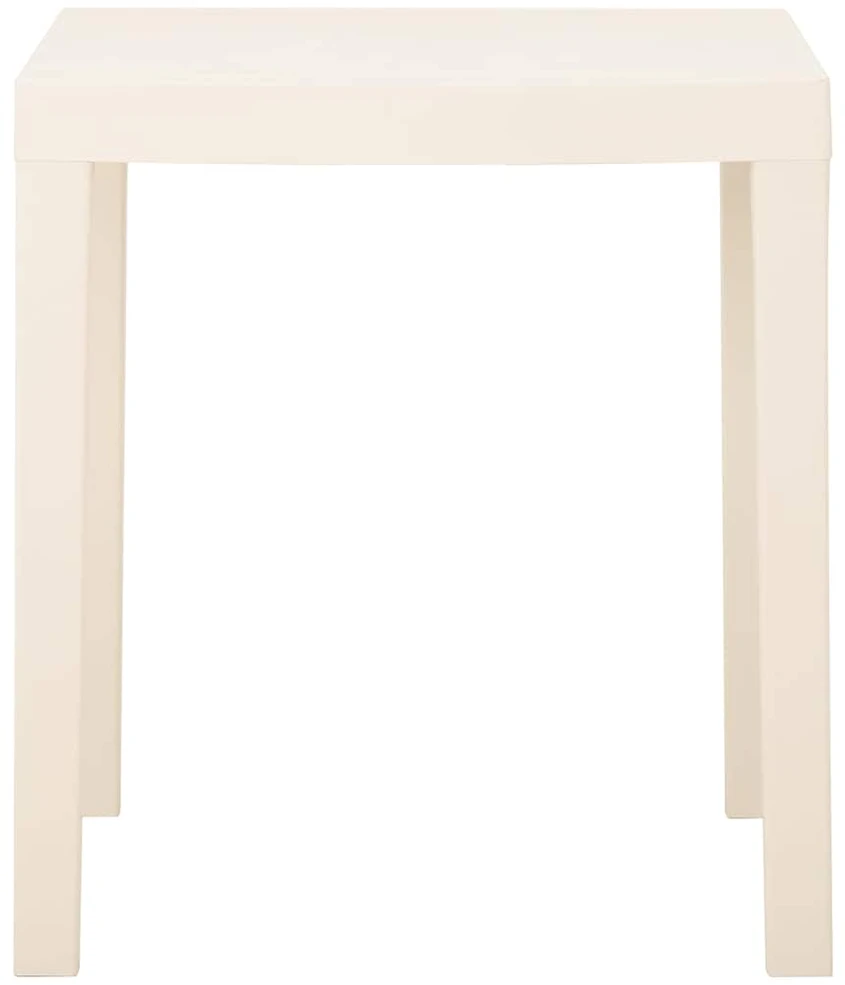 Sodo stalas, baltos spalvos, 79x65x72cm, plastikas