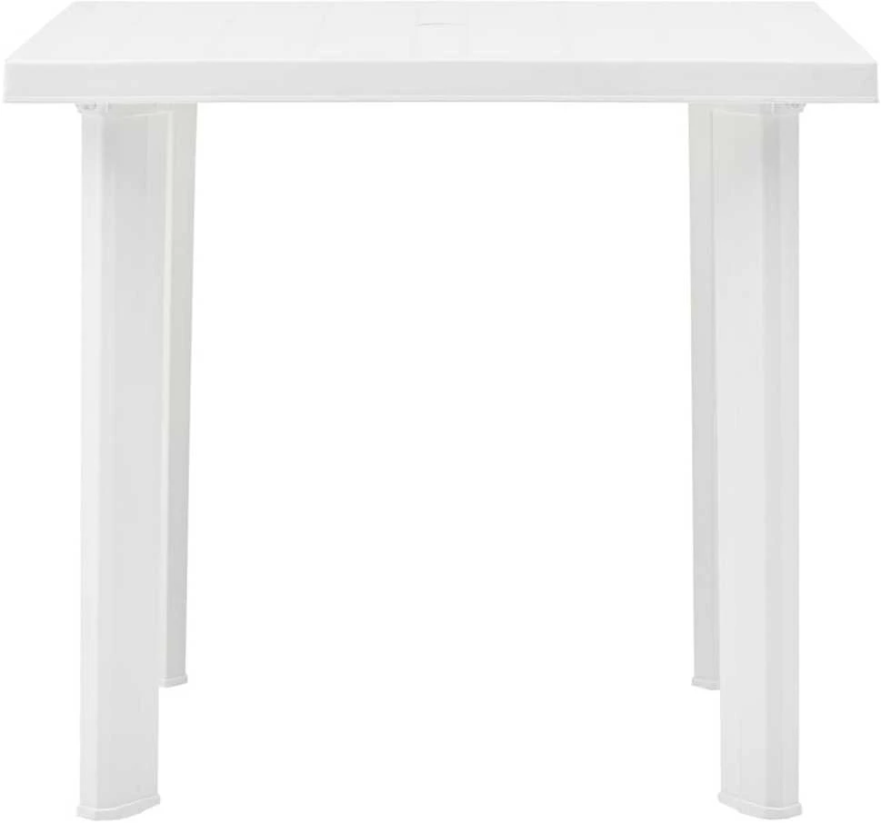 Sodo stalas, baltos spalvos, 80x75x72cm, plastikas