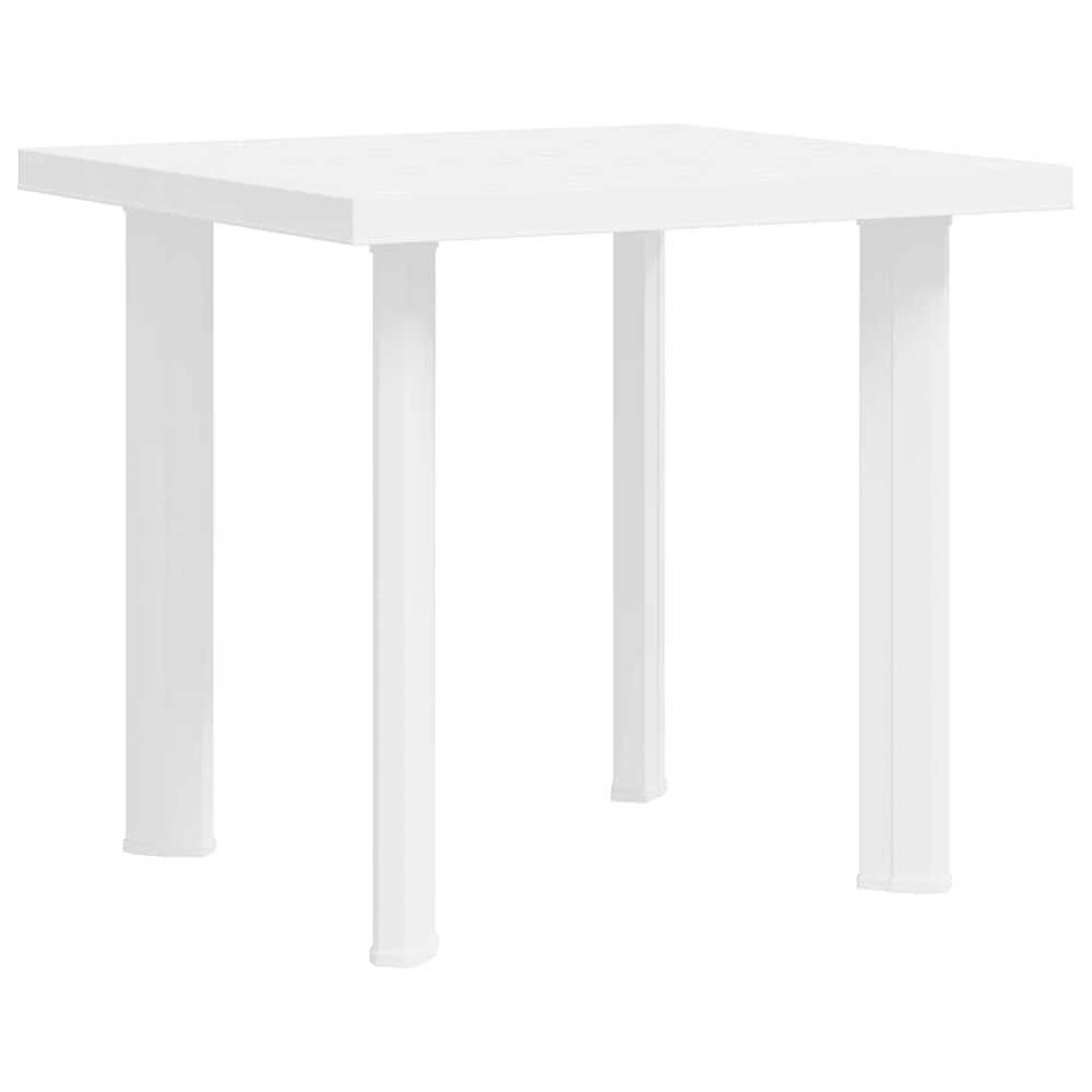 Sodo stalas, baltos spalvos, 80x75x72cm, plastikas