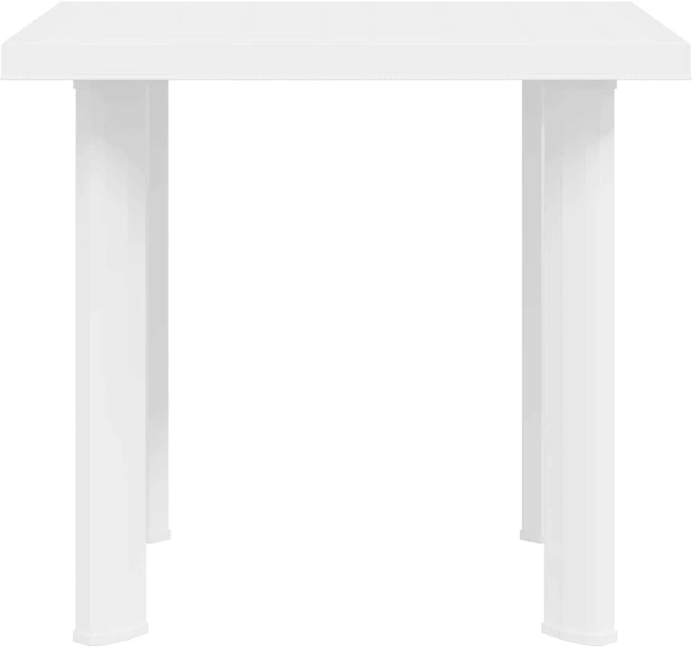 Sodo stalas, baltos spalvos, 80x75x72cm, plastikas