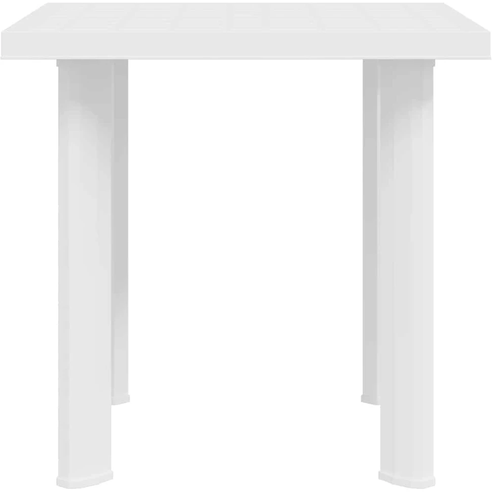 Sodo stalas, baltos spalvos, 80x75x72cm, plastikas