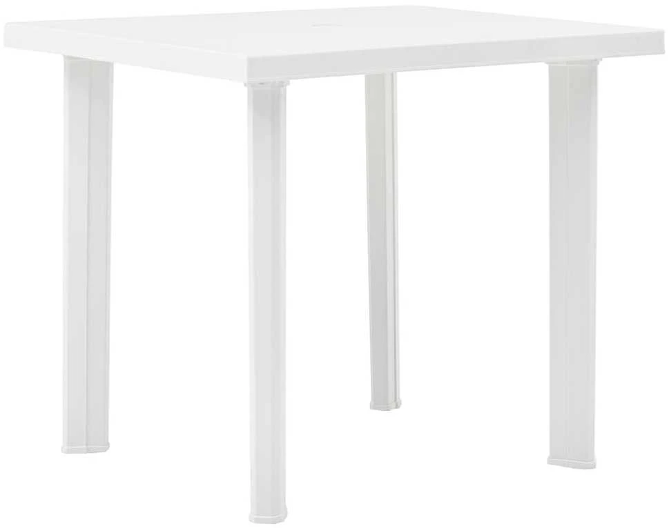 Sodo stalas, baltos spalvos, 80x75x72cm, plastikas