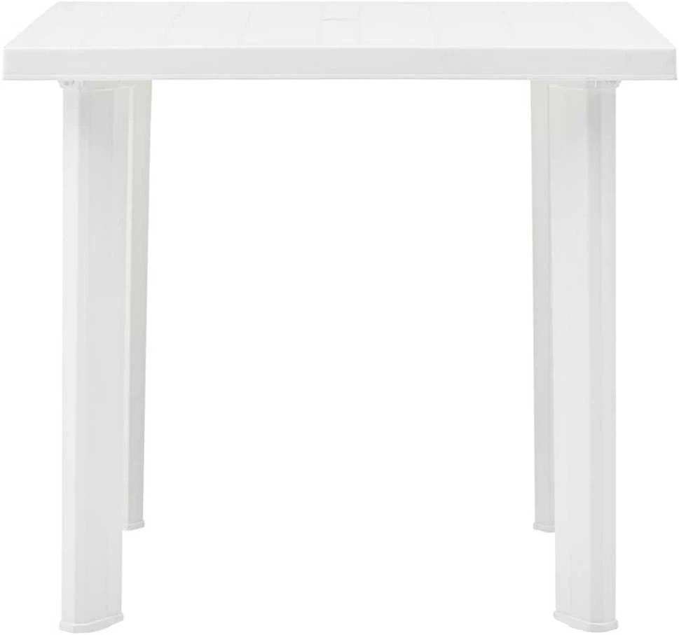 Sodo stalas, baltos spalvos, 80x75x72cm, plastikas