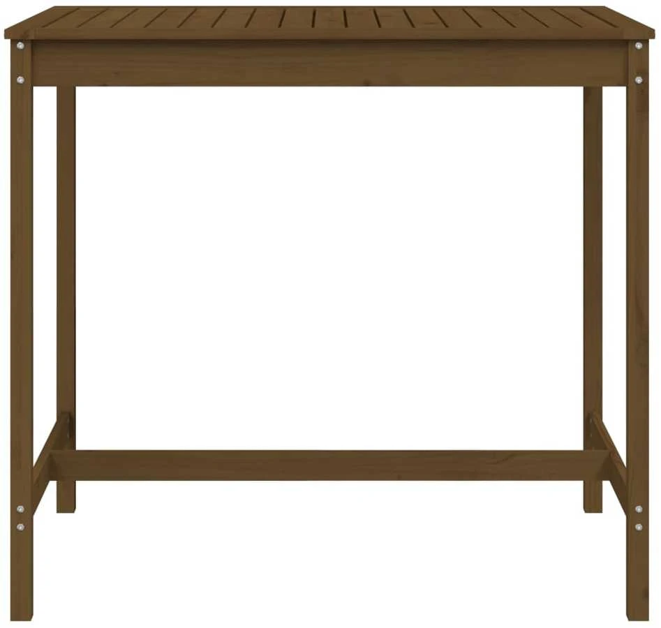 Sodo stalas, medaus rudas, 121x82,5x110cm, pušies masyvas
