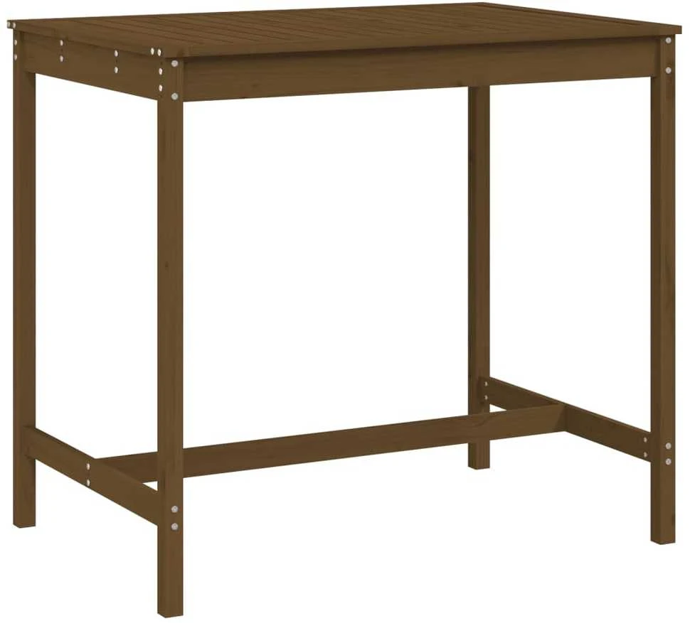 Sodo stalas, medaus rudas, 121x82,5x110cm, pušies masyvas