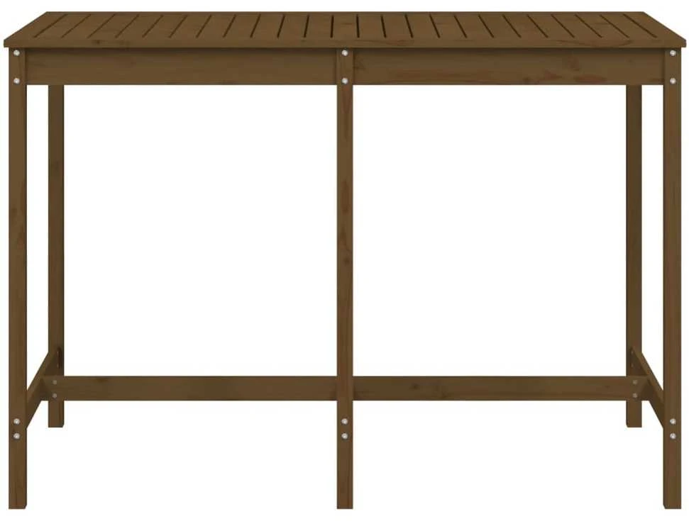 Sodo stalas, medaus rudas, 159,5x82,5x110cm, pušies masyvas