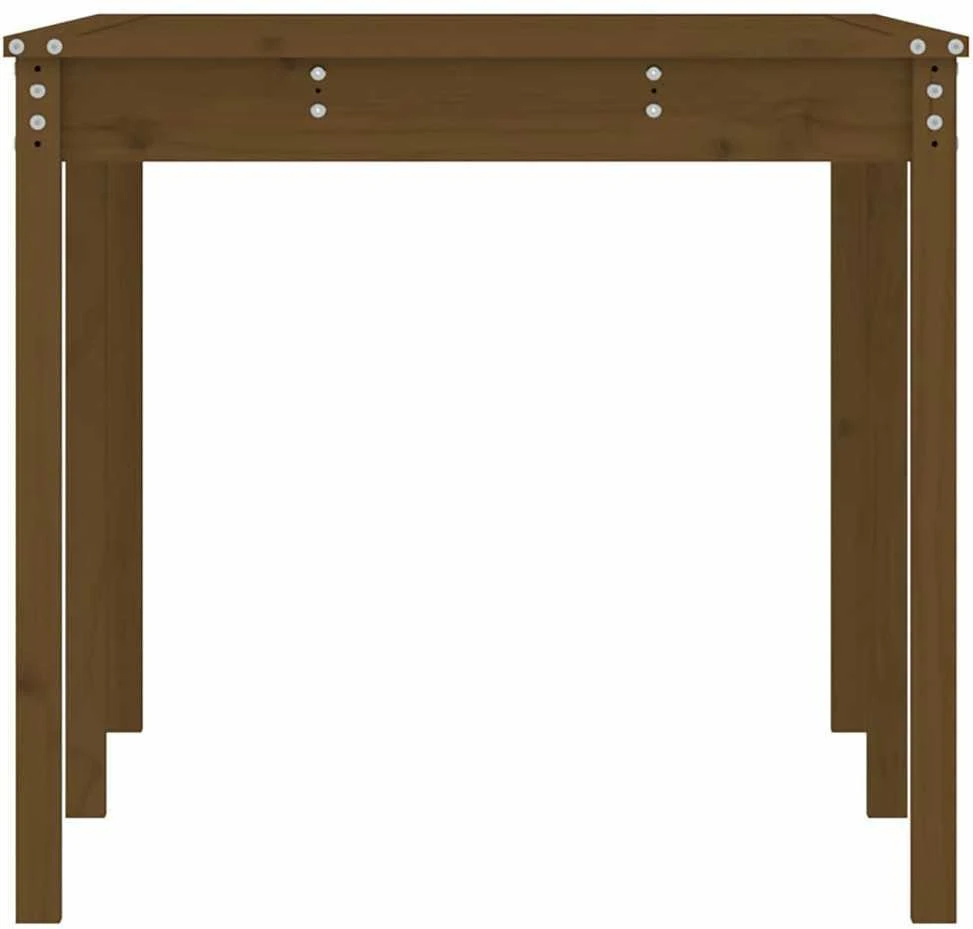 Sodo stalas, medaus rudas, 159,5x82,5x76cm, pušies masyvas