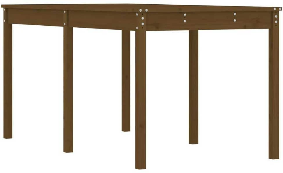Sodo stalas, medaus rudas, 159,5x82,5x76cm, pušies masyvas