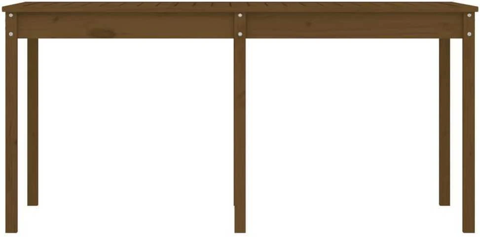 Sodo stalas, medaus rudas, 159,5x82,5x76cm, pušies masyvas