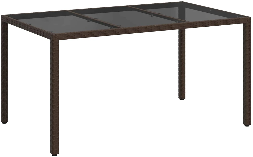 Sodo stalas Ruda 150 x 90 x 75 cm poliratanas
