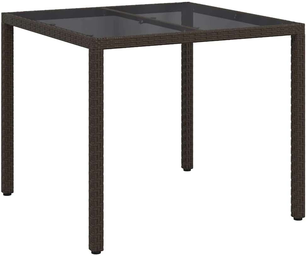 Sodo stalas Ruda 90 x 90 x 75 cm poliratanas