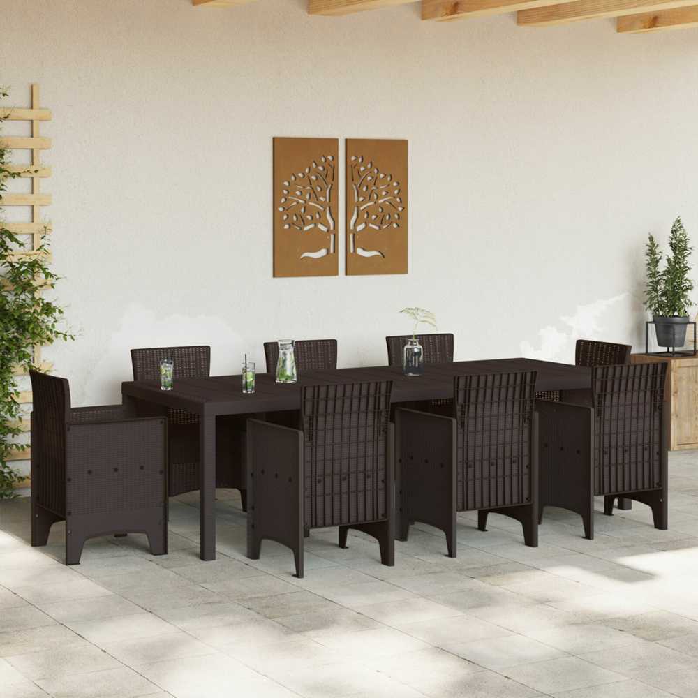 Sodo stalas Ruda 250 x 100 x 73 cm poliratanas