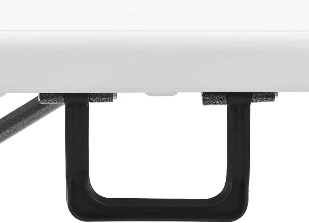 Sodo stalas su 2 suoliukais, baltas, 180cm, plienas ir HDPE