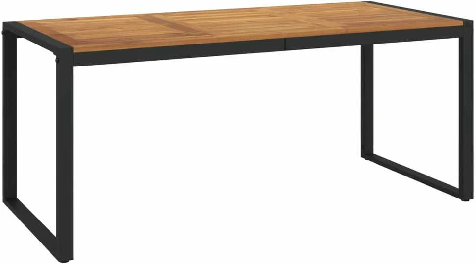Sodo stalas su U formos kojomis, 180x90x75cm, akacijos masyvas