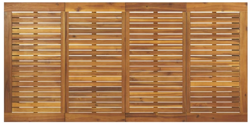 Sodo stalas su U formos kojomis, 180x90x75cm, akacijos masyvas