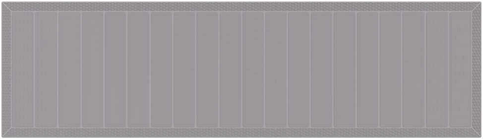 Sodo stalas Šviesiai pilka 350 x 100 x 74 cm poliratanas