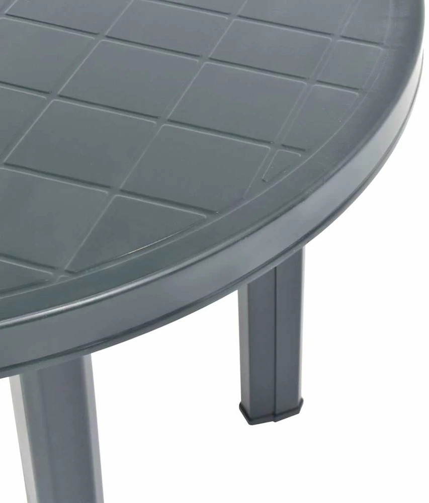 Sodo stalas, žalios spalvos, 89cm, plastikas
