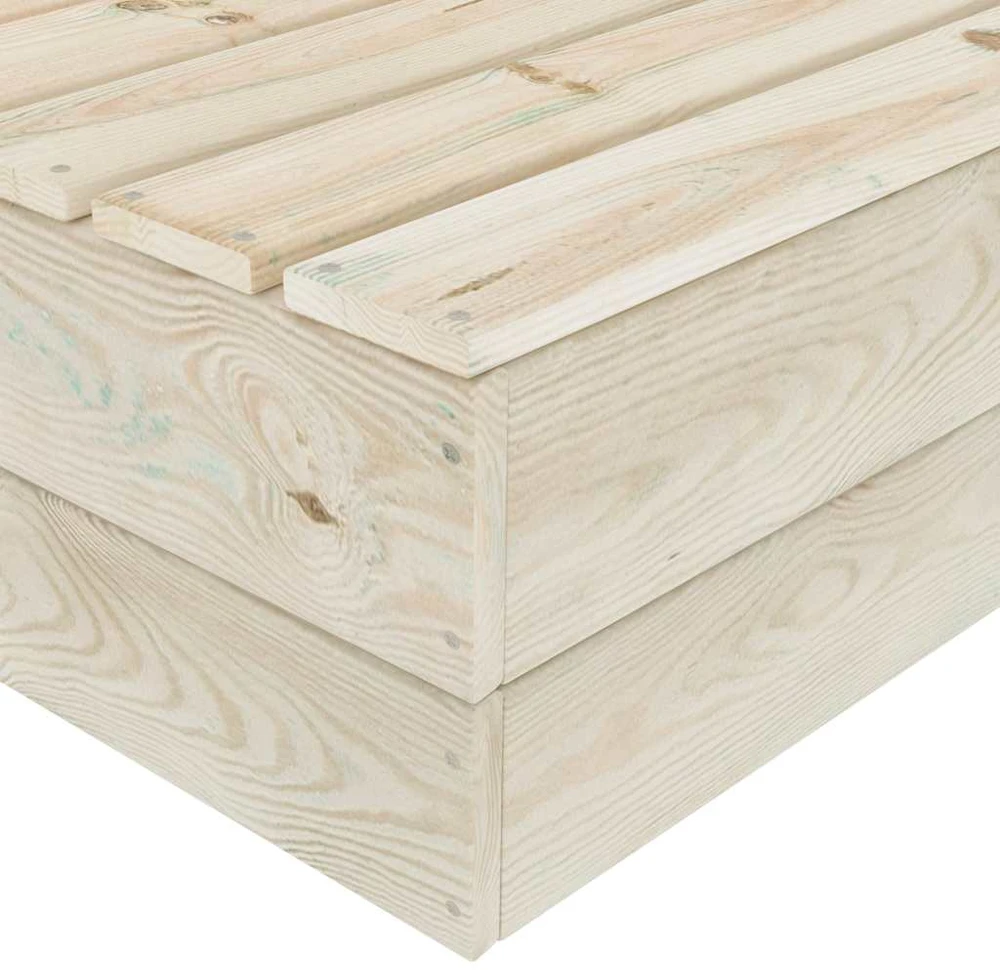 Sodo staliukai, 2vnt., 60x60x30cm, impregnuota eglės mediena