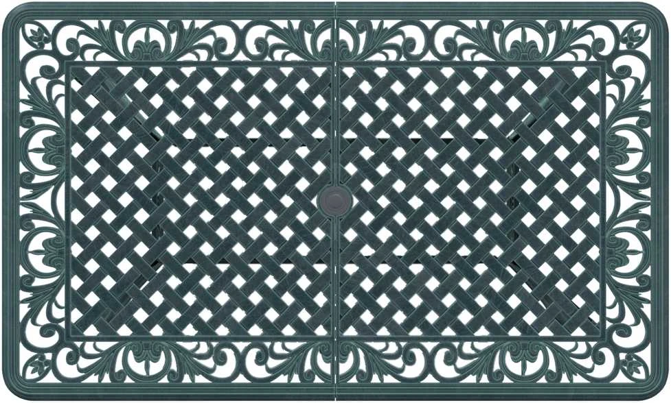 Sodo stalas Žalia 150 x 90 x 72 cm Aliuminis