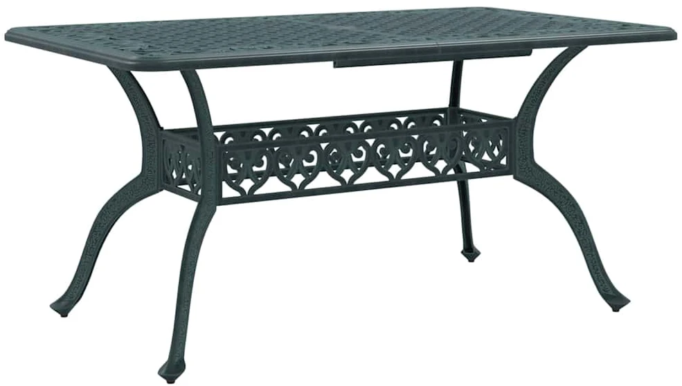 Sodo stalas Žalia 150 x 90 x 72 cm Aliuminis