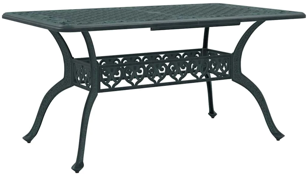 Sodo stalas Žalia 150 x 90 x 72 cm Aliuminis