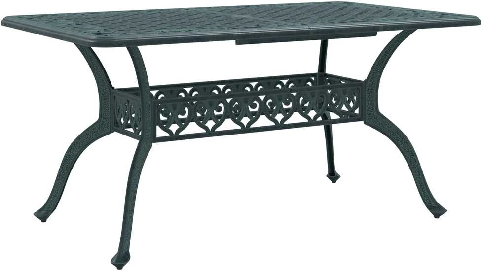 Sodo stalas Žalia 150 x 90 x 72 cm Aliuminis