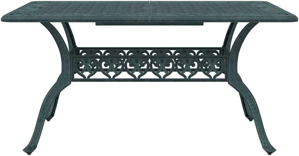 Sodo stalas Žalia 150 x 90 x 72 cm Aliuminis