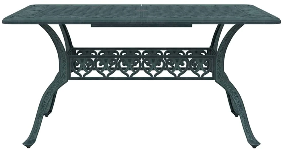 Sodo stalas Žalia 150 x 90 x 72 cm Aliuminis