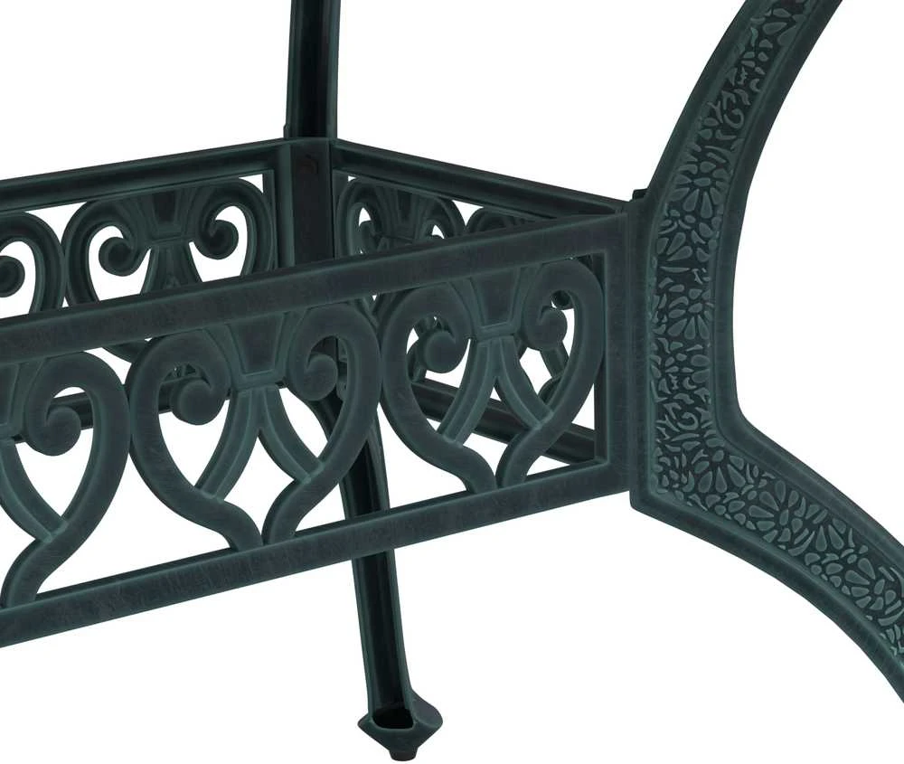 Sodo stalas Žalia 150 x 90 x 72 cm Aliuminis