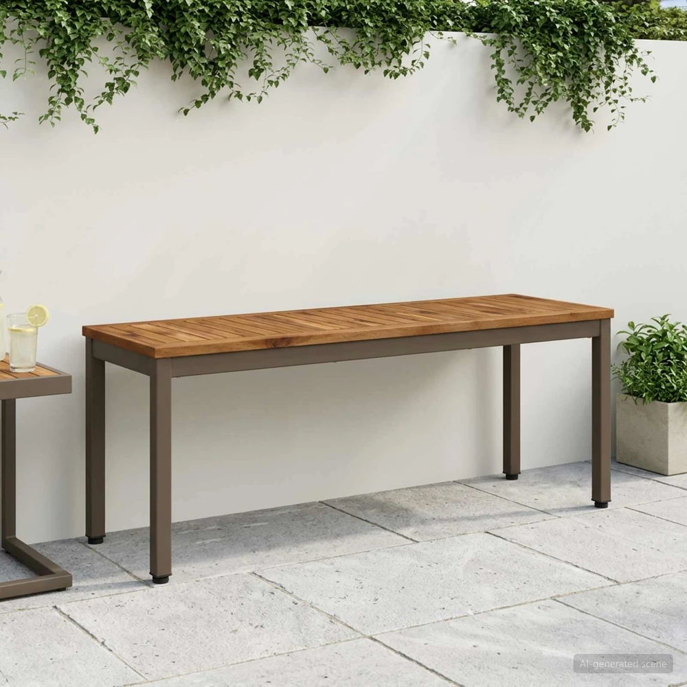 Sodo suolas 108,5 x 35 x 45 cm Kietos akacijos mediena