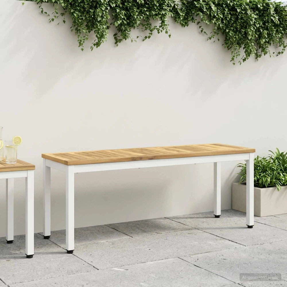 Sodo suolas 108,5 x 35 x 45 cm Kietos akacijos mediena