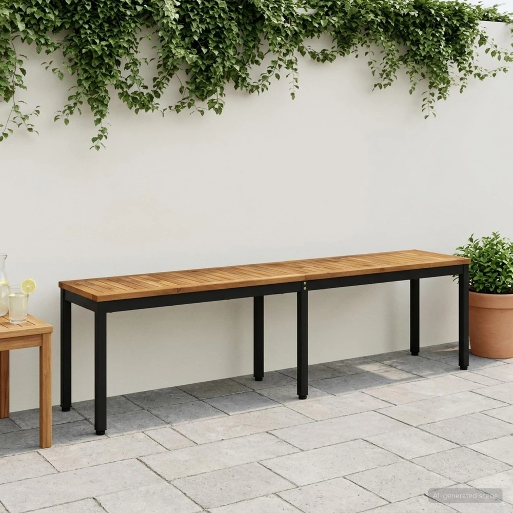 Sodo suolas 161 x 35 x 45 cm Kietos akacijos mediena