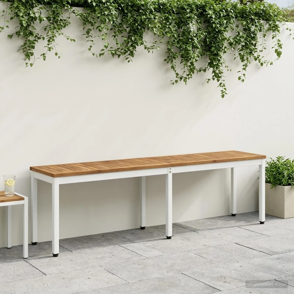 Sodo suolas 161 x 35 x 45 cm Kietos akacijos mediena