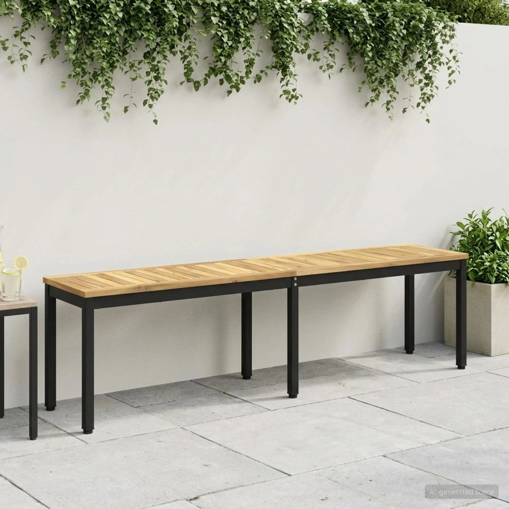 Sodo suolas 161 x 35 x 45 cm Kietos akacijos mediena