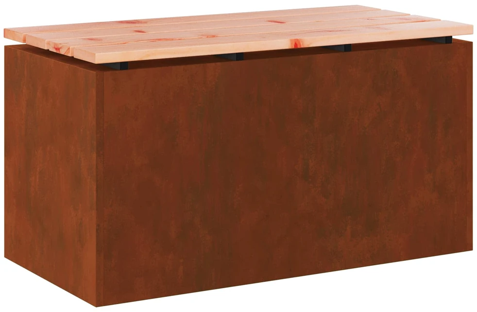 Sodo suolas 2 -Seater 80 x 40 x 43 cm Rūdijanti Stačiakampio