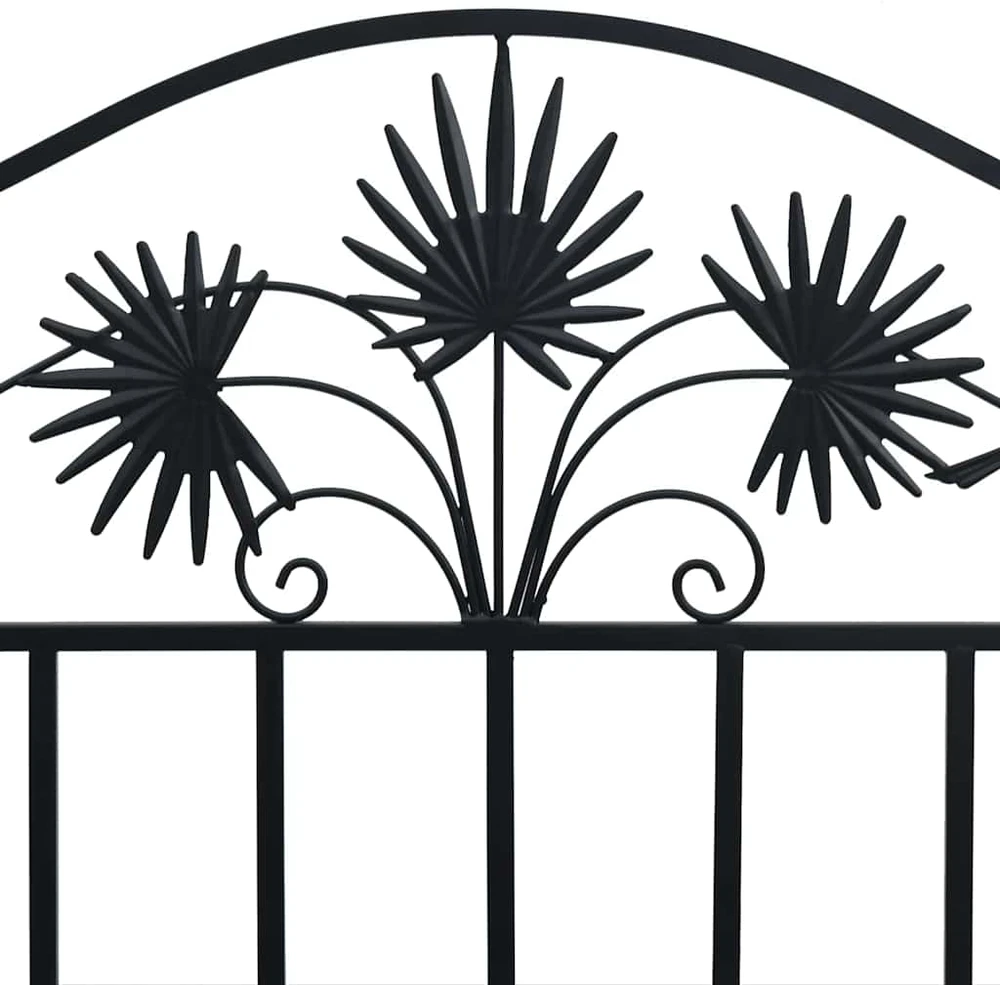 Sodo suolas Juoda 104 x 52,5 x 89 cm Plienas