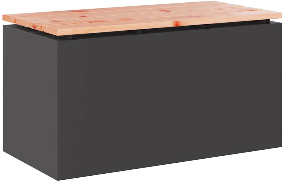 Sodo suolas Juoda 80 x 40 x 43 cm Plienas