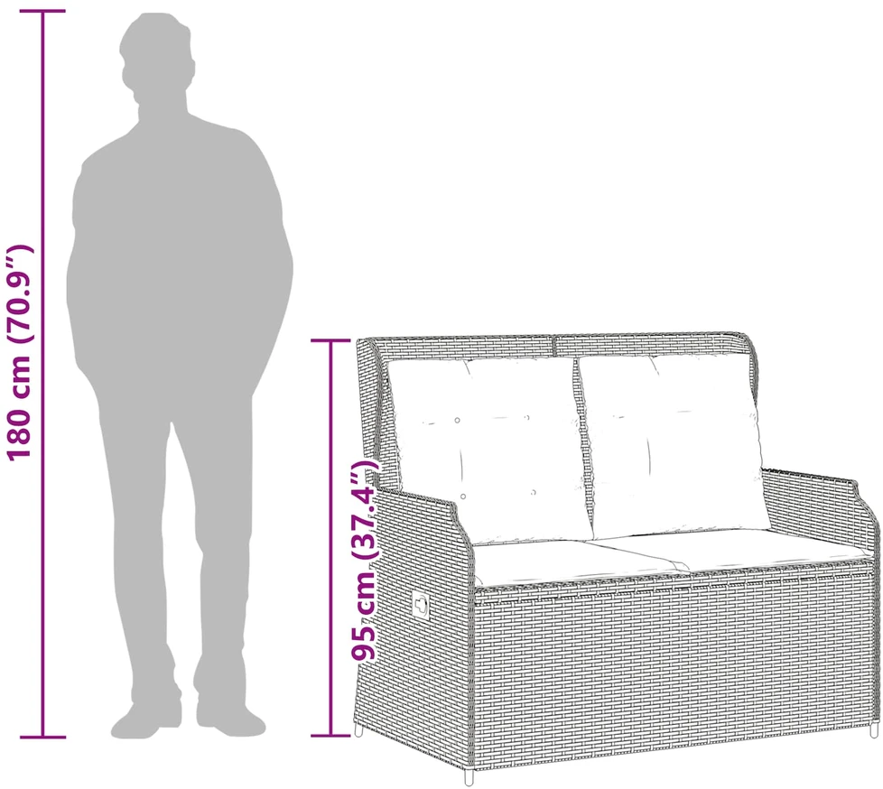 Sodo suolas Juoda poliratanas