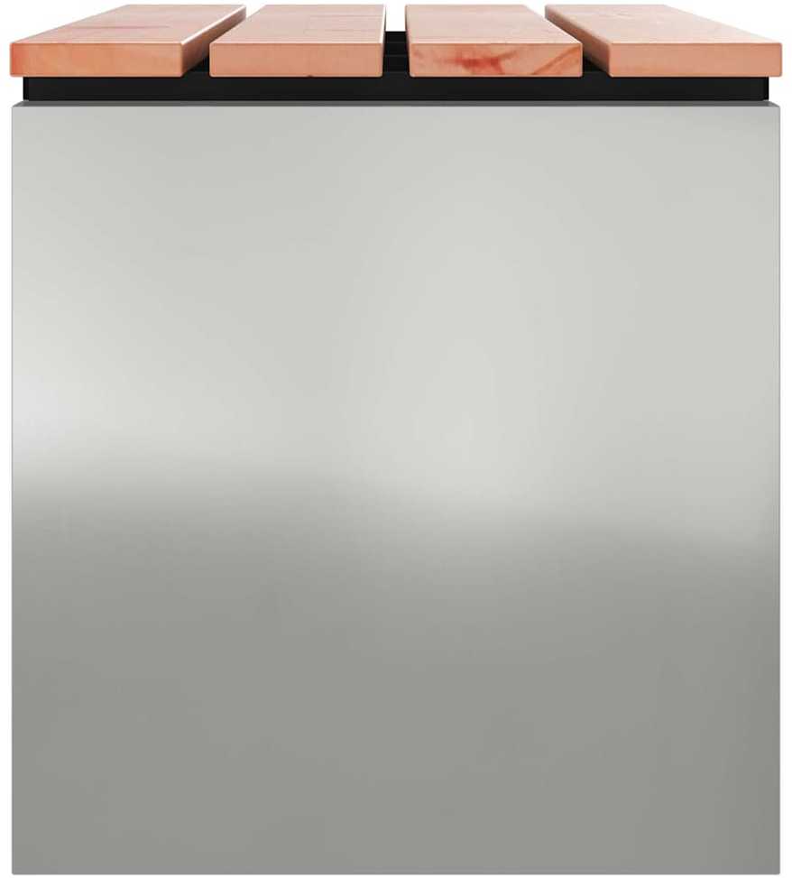 Sodo suolas Sidabro 100 x 40 x 43 cm Galvanizuotas plienas