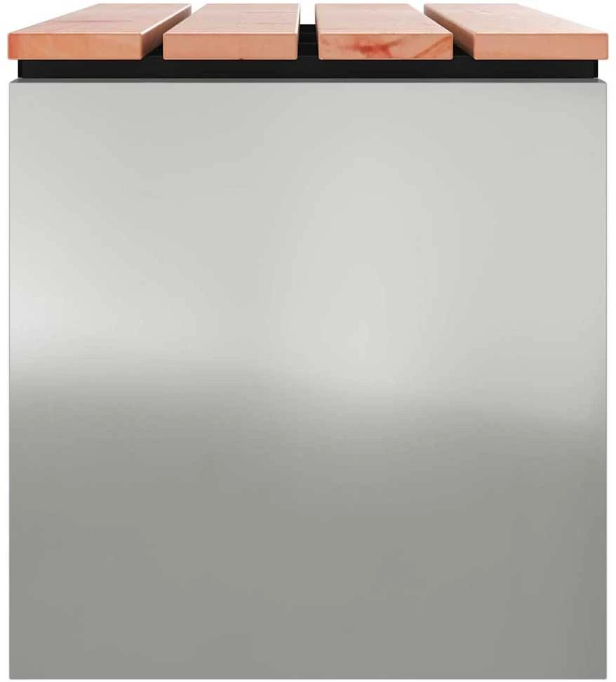 Sodo suolas Sidabro 80 x 40 x 43 cm Galvanizuotas plienas